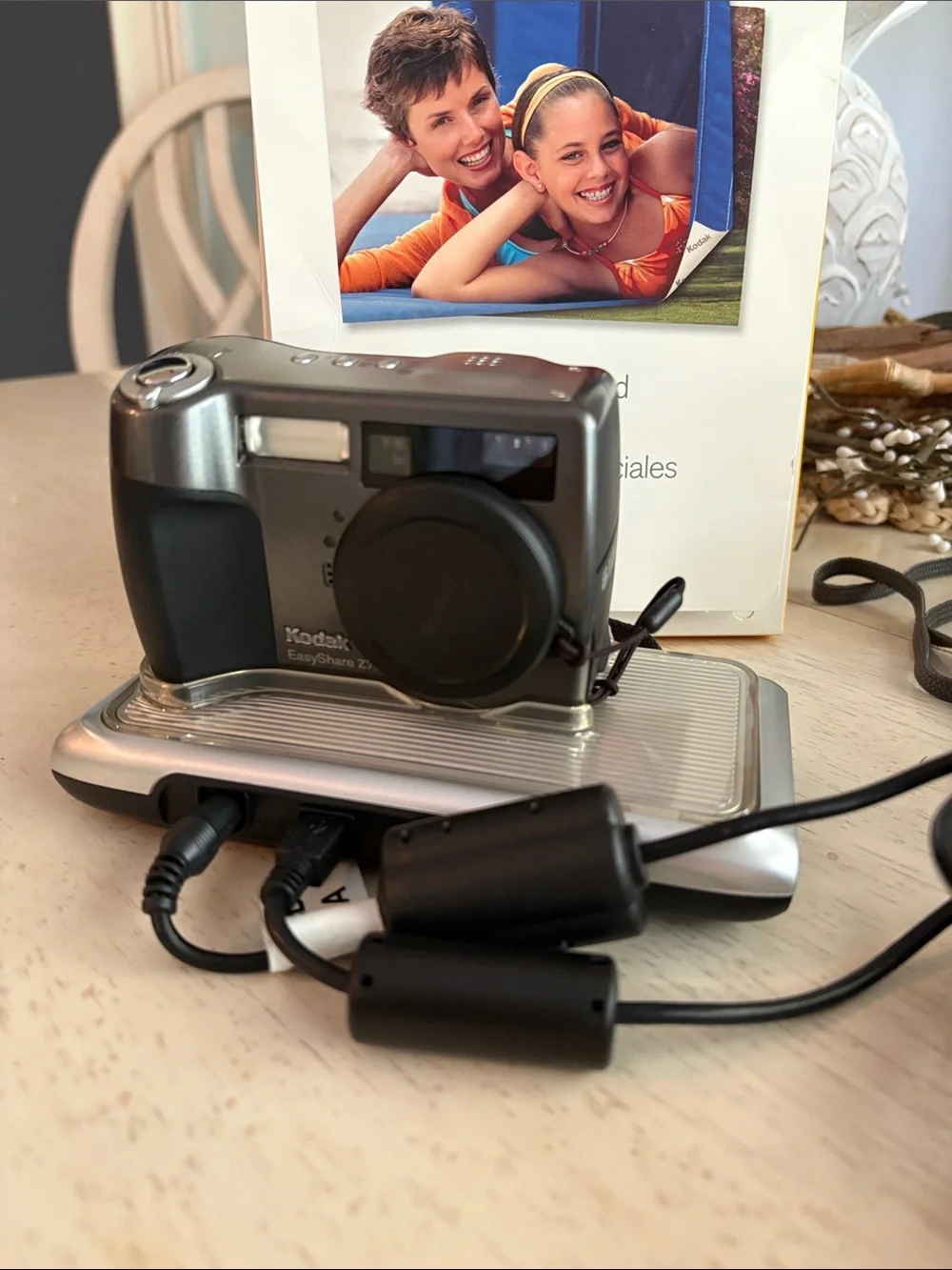 Nikon Film Camera Dual with Orange Carry Case and Black Accessories